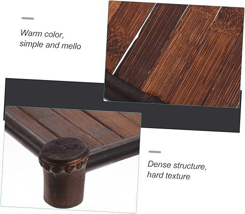 Miniatura 5 de Ciieeo 1 bandeja de bambú para servir, bandeja de té y desayuno, perfecta para exhibir tetera, se puede utilizar como regalo