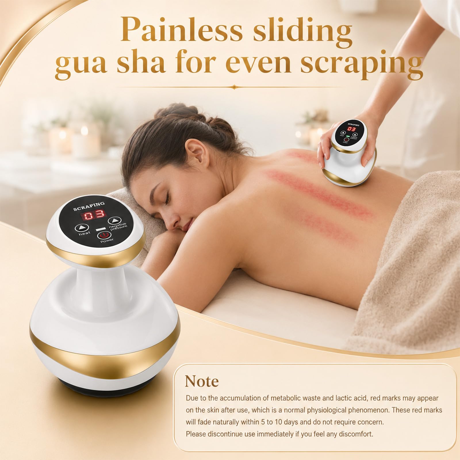 Massaggiatore Contro Cellulite 4 In 1,Con Coppettazione Sottovuoto&Gua Sha | 9 Potenza Di Aspirazione E 9 Calore,Massaggiatore Anticellulite Vacuum Favoriscono La Circolazione Sanguigna