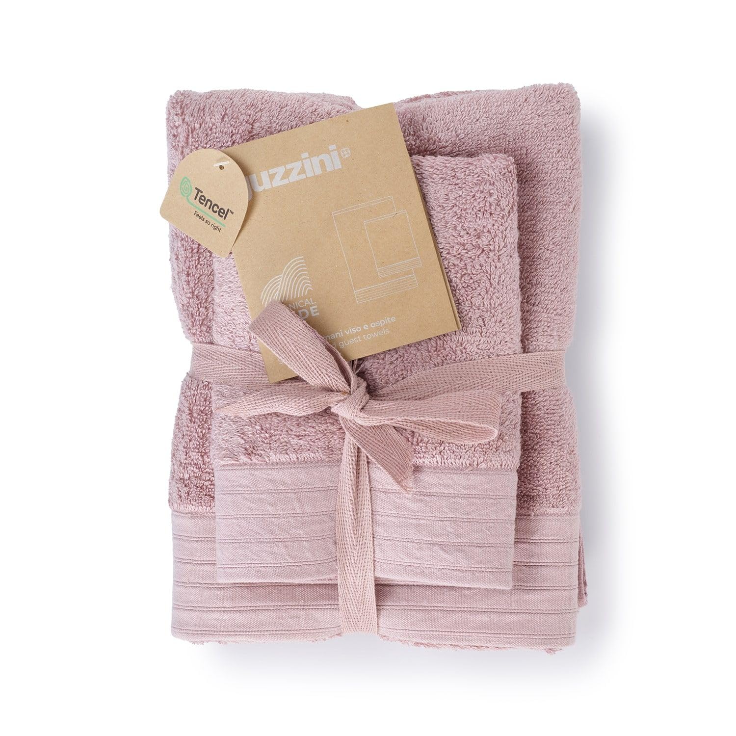 GUZZINI Botanical - Set Asciugamani Bagno Viso e Bidet Cotone