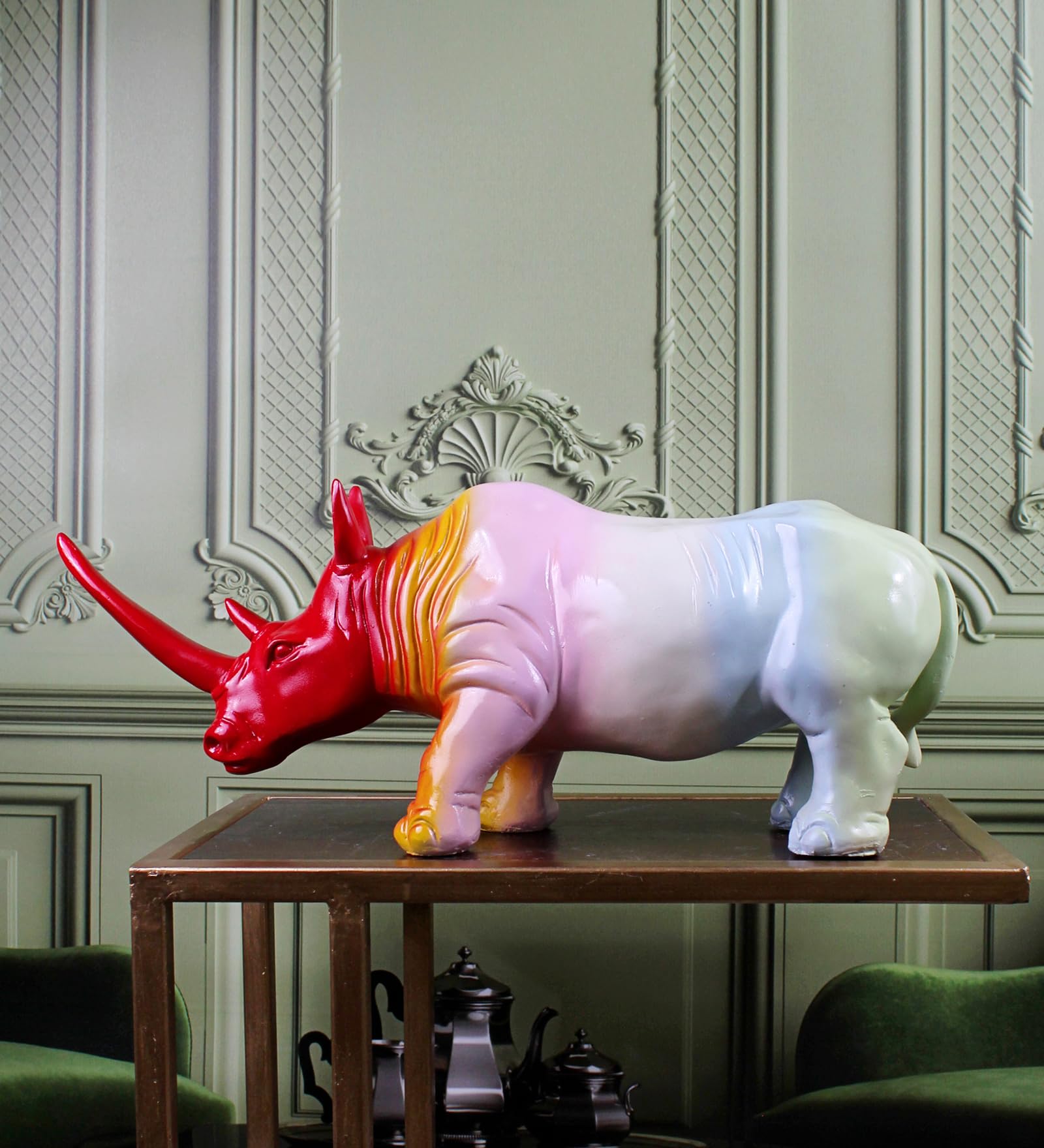 希少】 カレデザイン Deco Object Struggling Rhino 希少】 カレ 希少】 カレデザイン Deco Object Struggling Rhino 希少】 カレ