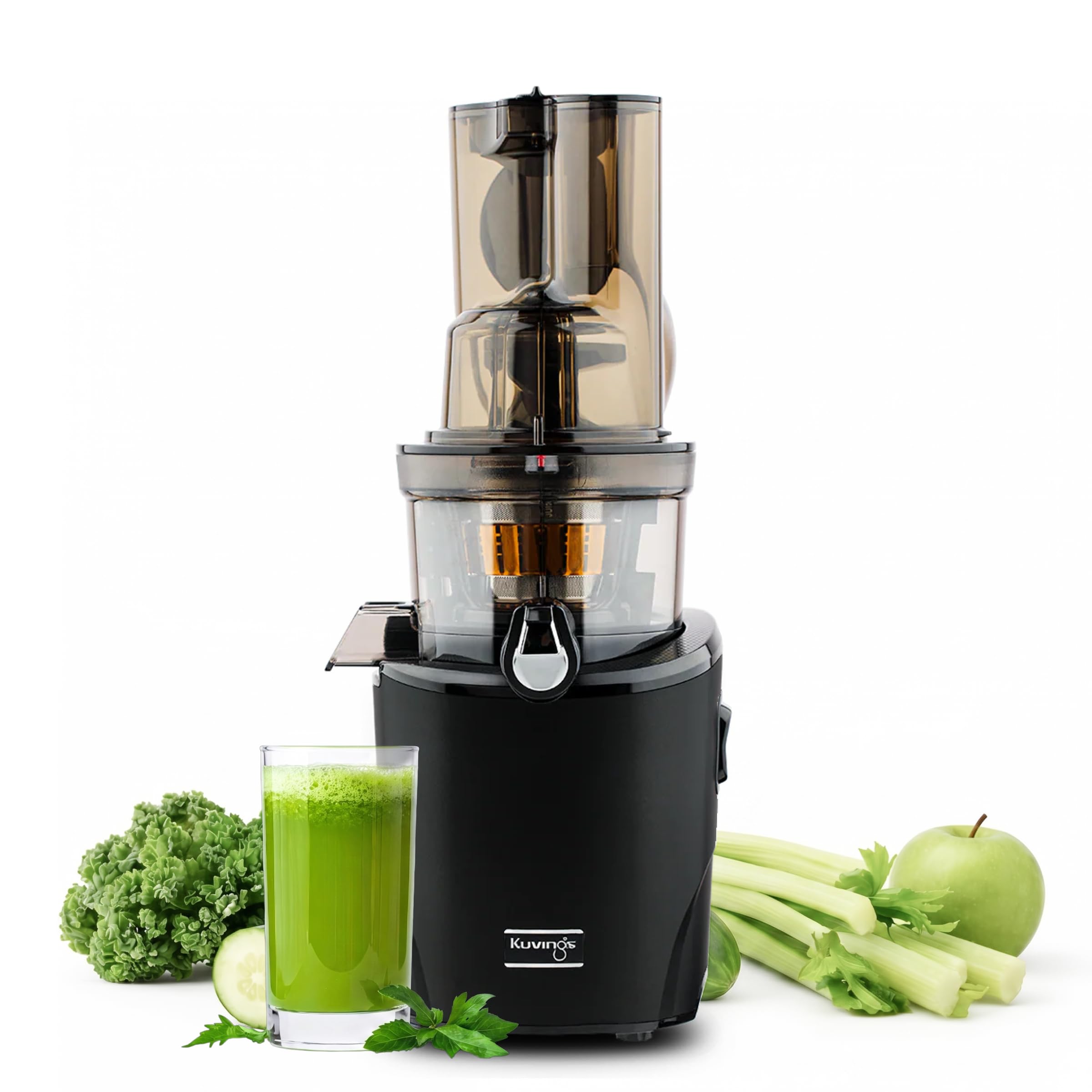 Kuvings - Entsafter REVO830 – Doppelmund, automatisches Schneidesystem – Schwarz