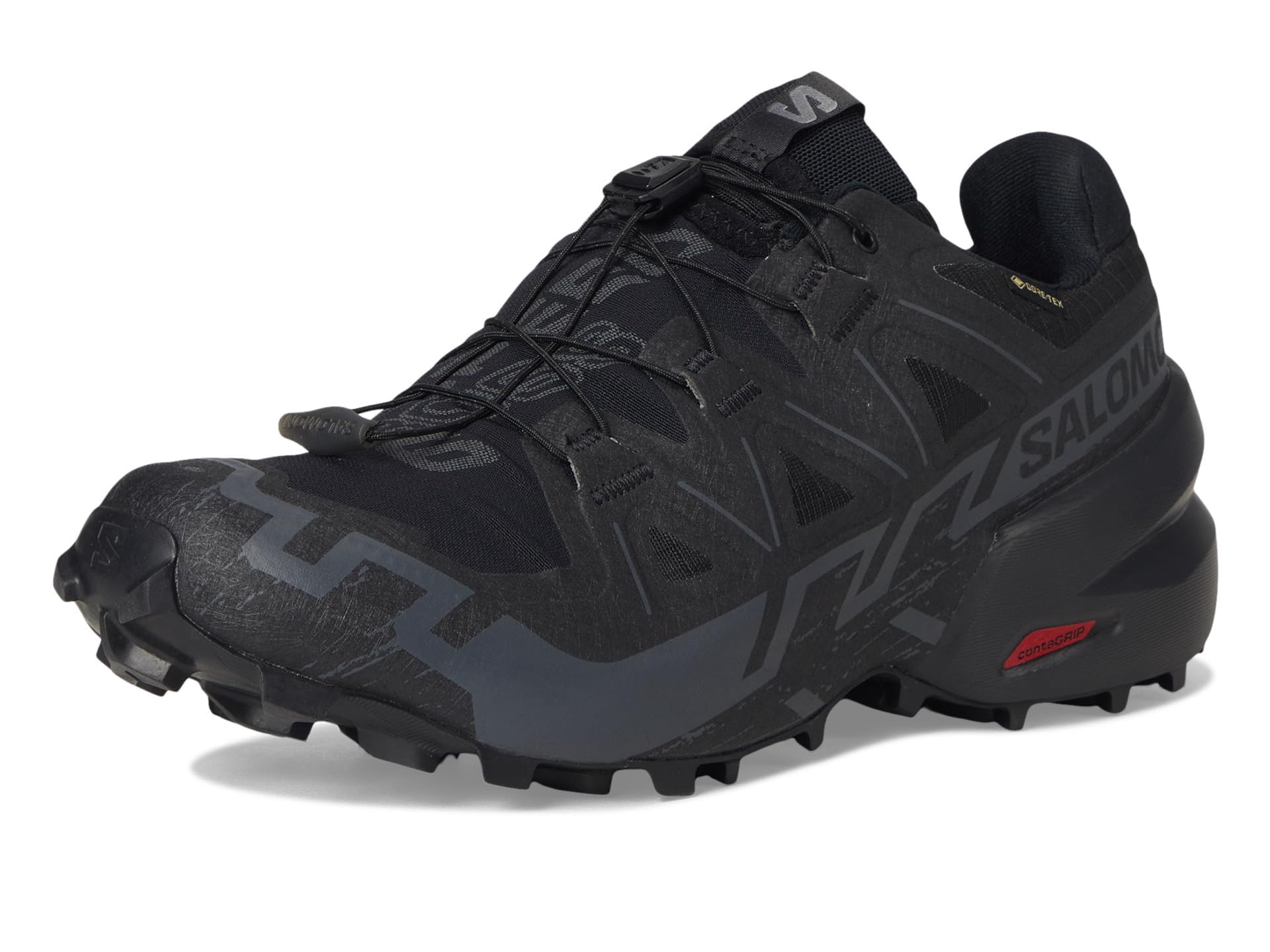 Salomon Speedcross 6 GTX 417386, Mens Running Shoes, Black, 41 1/3 EU