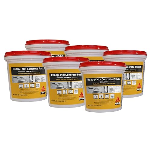 SIKA Sikacryl Ready-Mix Concrete Patch, Gray, Textured, 1 qt (6
