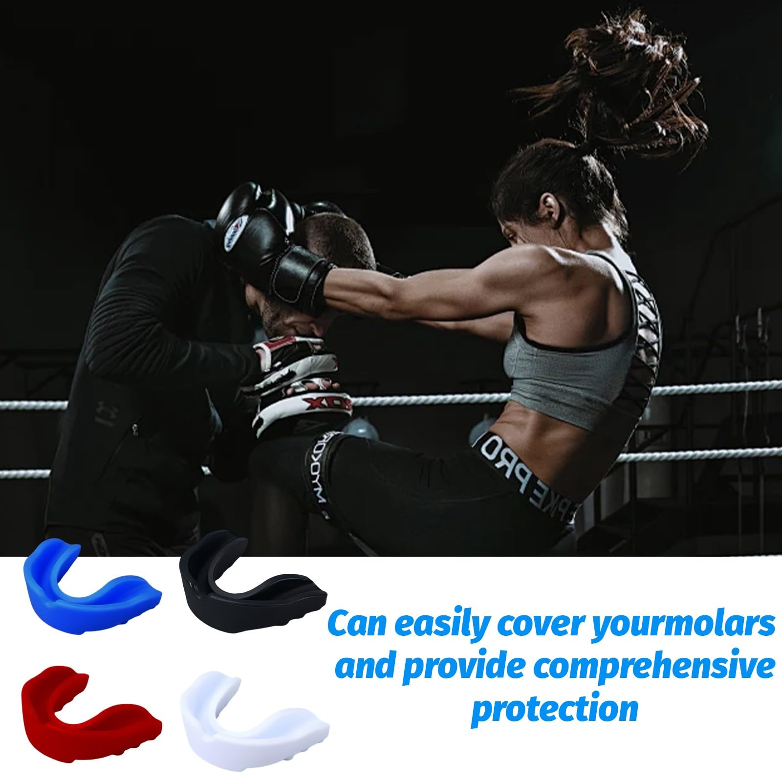 4 PCS Paradenti Rugby, Paradenti sportivo, Paradenti per Rugby Boxe Junior Karate Kumite Bambino Basket Ragazzo Pugilato Muay Thai Kick Boxing Football Americano, Proteggi i tuoi denti
