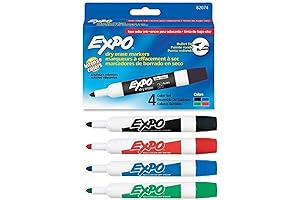 Expo Low-Odor Dry Erase Markers, 2 Pack of Assorted Colors