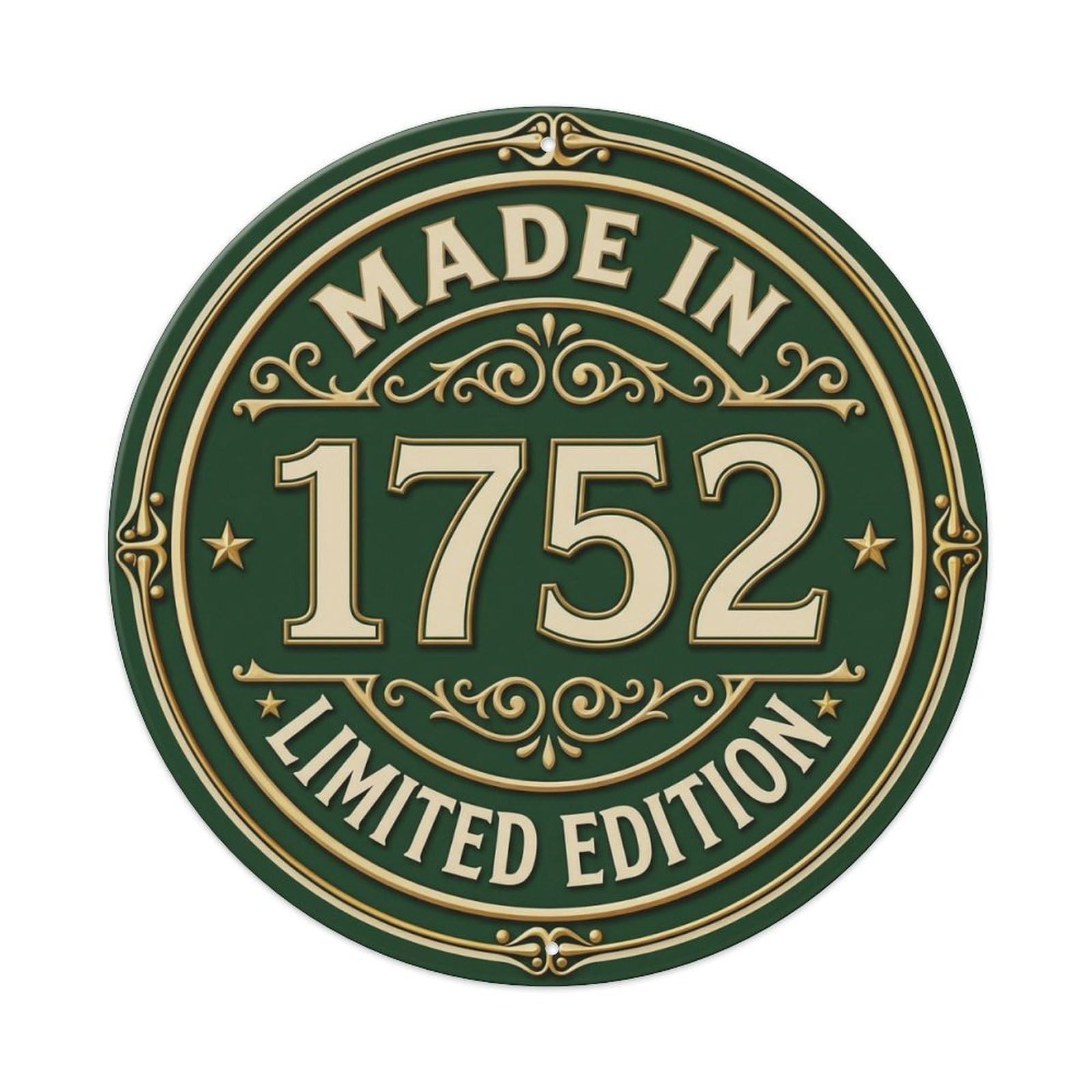 Okahys 8X8inch(20X20cm) Made In 1752 Limited Edition Metal Tin Sign