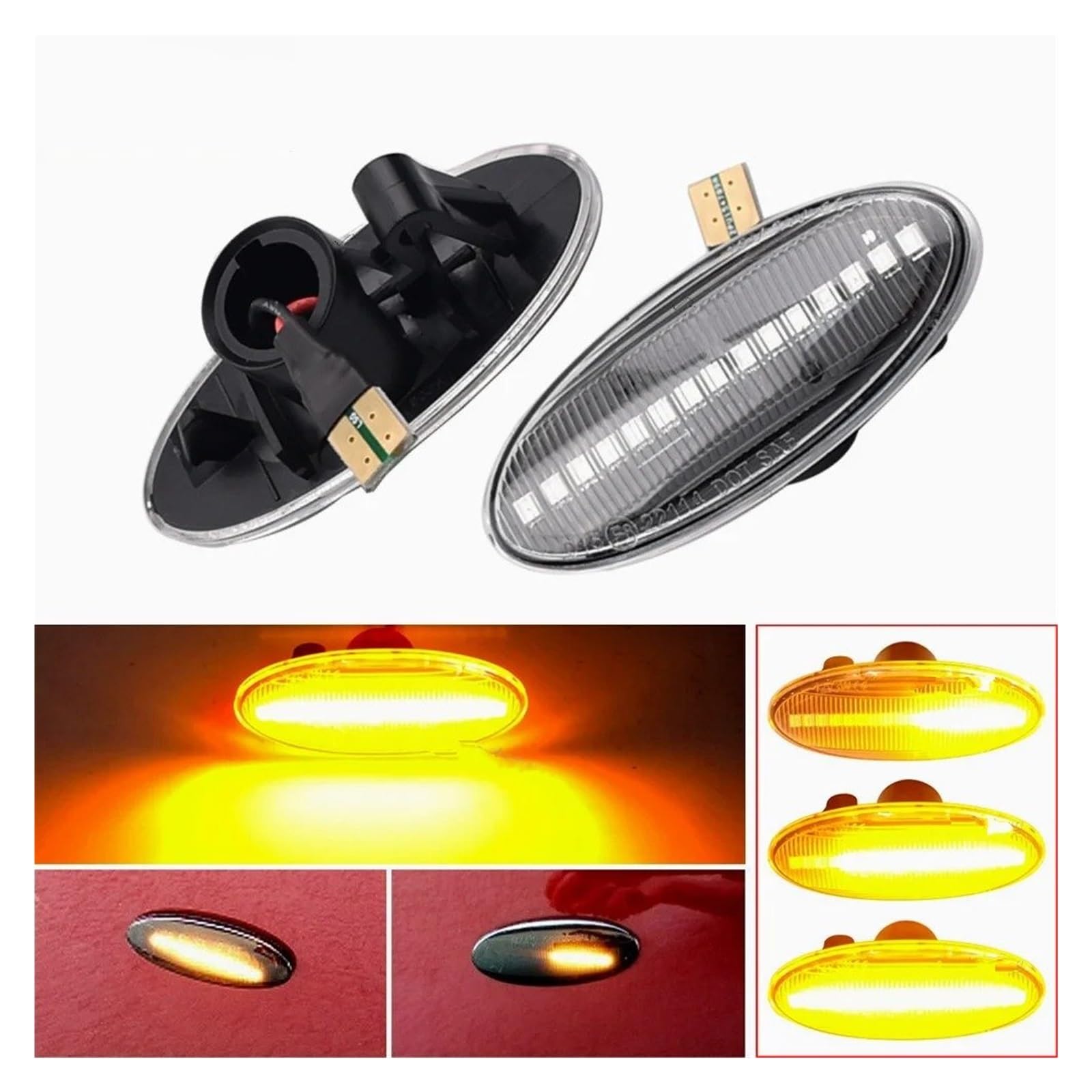 Indicatore Direzione Luci Di Direzione Laterali A LED Dinamiche Per Per Benz Per Smart Per Fortwo Per Forfour 453 2015 2016 2017 2018 2019 Accessori Per Auto Luci Laterali Per Auto(Smart Fortwo 1)