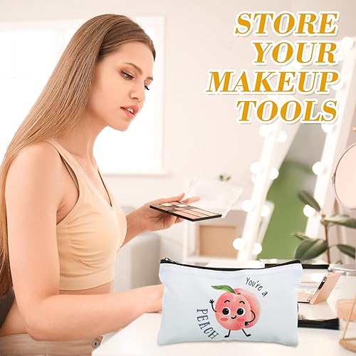 Miniatura 3 de Reginary 20 bolsas de cosméticos para mujer, espaciosas bolsas de maquillaje con cremallera, bolsa de aseo de viaje, organizador de accesorios, 7 x