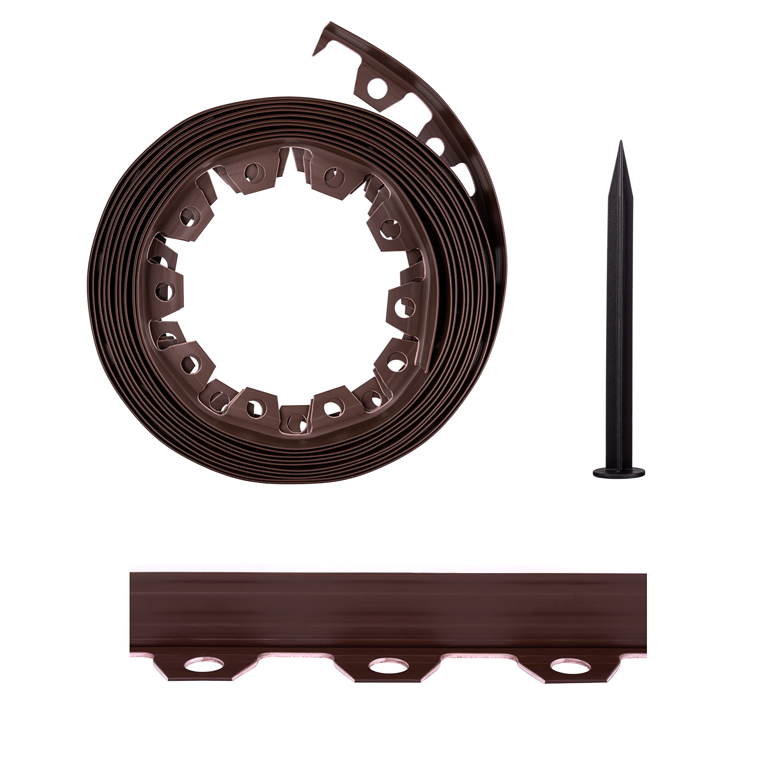 Buy Lawn Garden Edging Border with HeavyDuty Ground Stakes 32ft 10m