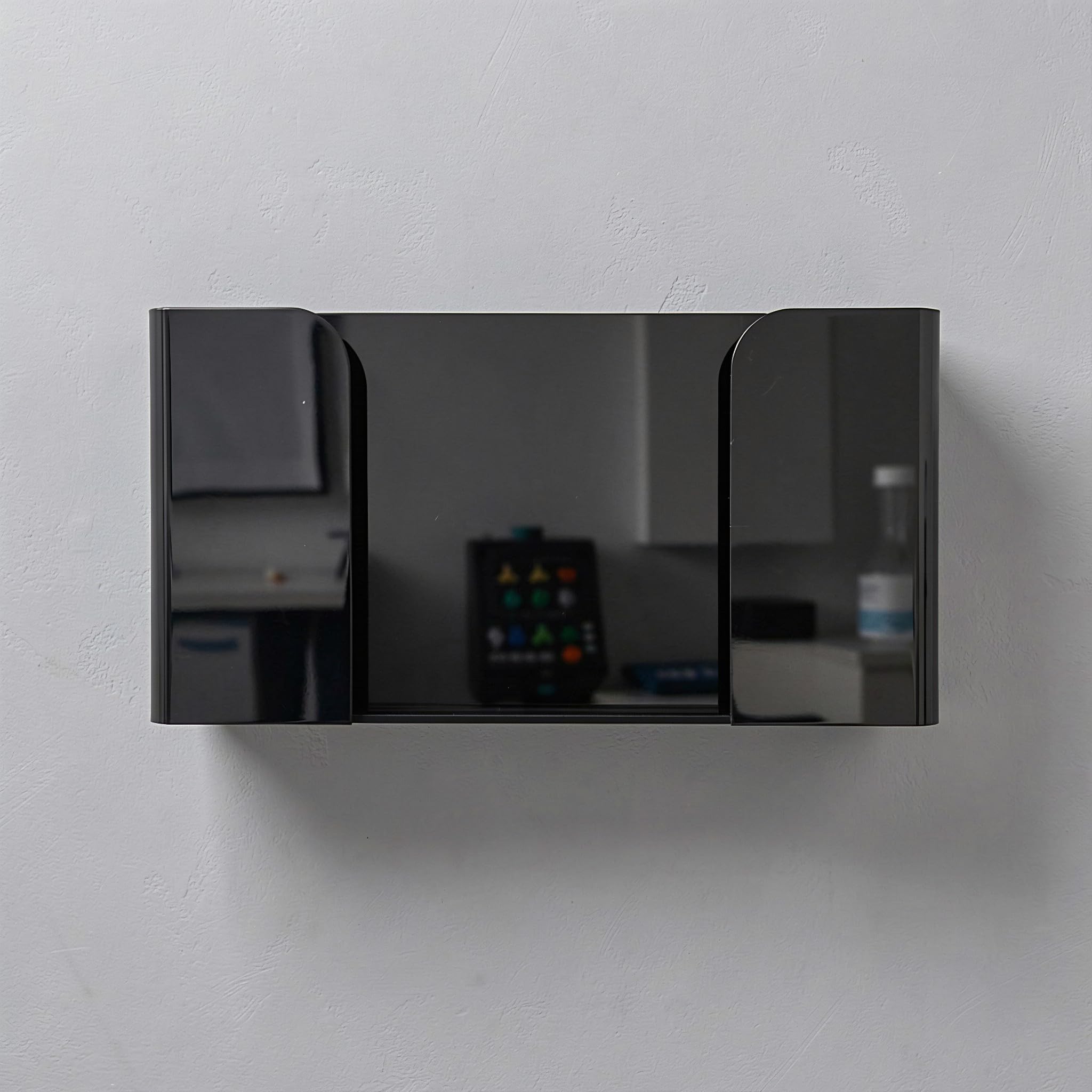 Veemoon Dispensador de guantes de montaje en pared, caja de almacenamiento