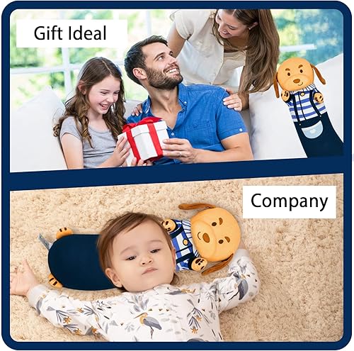 Miniatura 4 de Terbaik Almohada larga de felpa para perro, almohada corporal suave y abrazable, almohada de felpa kawaii, regalo para niñas y niños y novia (azul