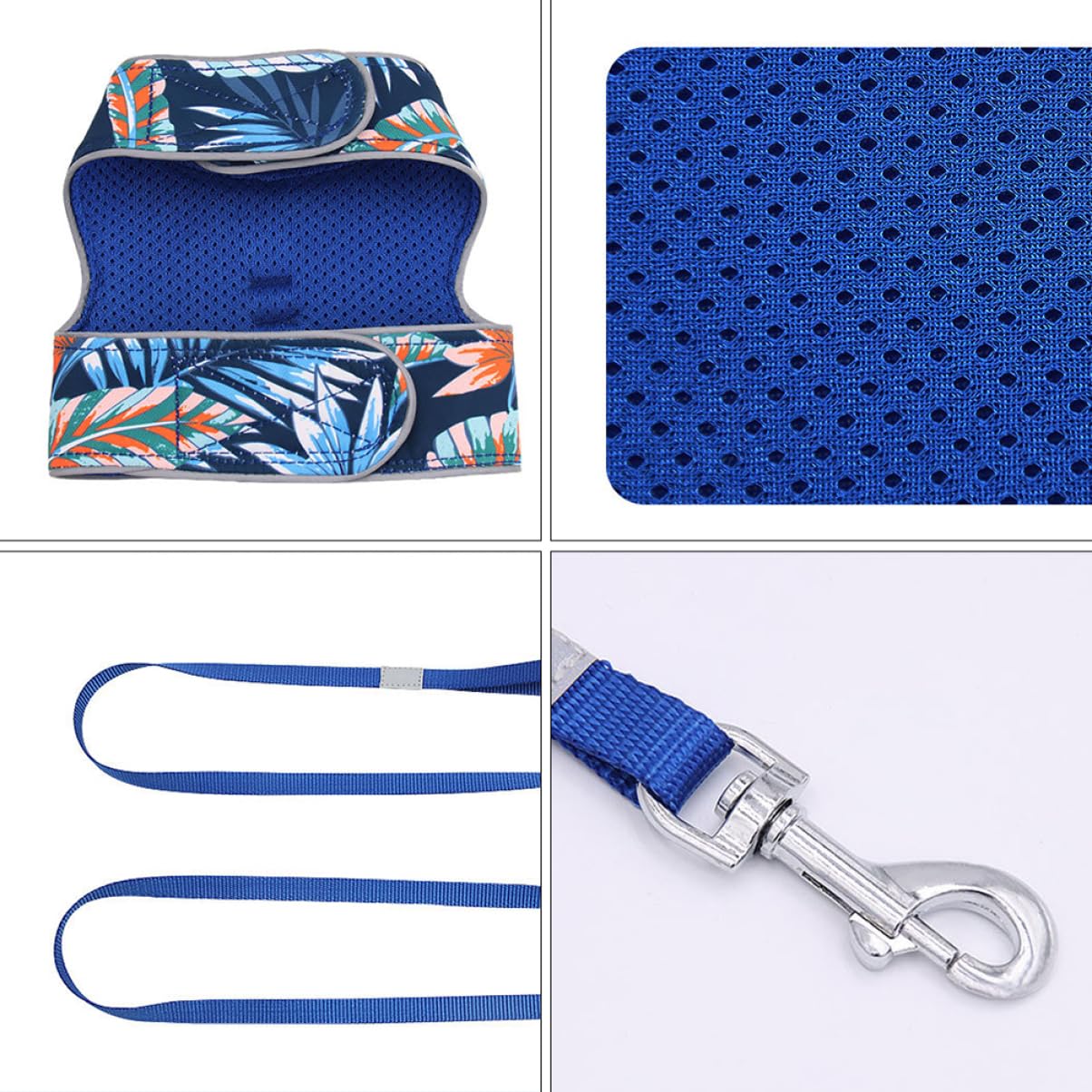 minkissy 3 Juegos Chaleco Reflectante con Correa para Gatos Chalecos Reflectantes Pasear Al Perro Poliéster Mascota