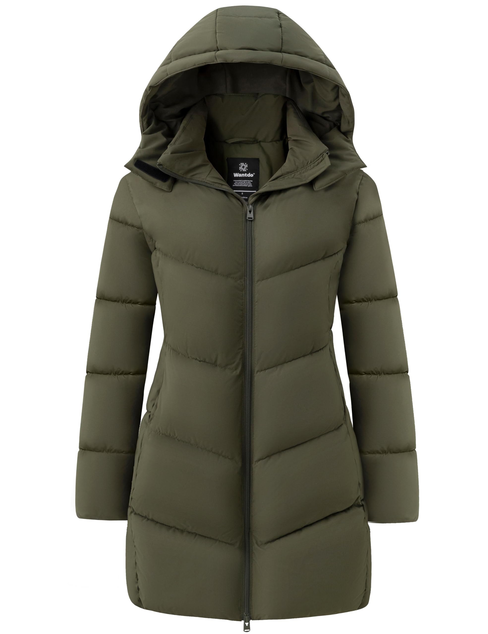wantdo Women's Warm Winter Coat Hooded Puffer Jacket Long Parka (Available in Plus Size)-picture-14