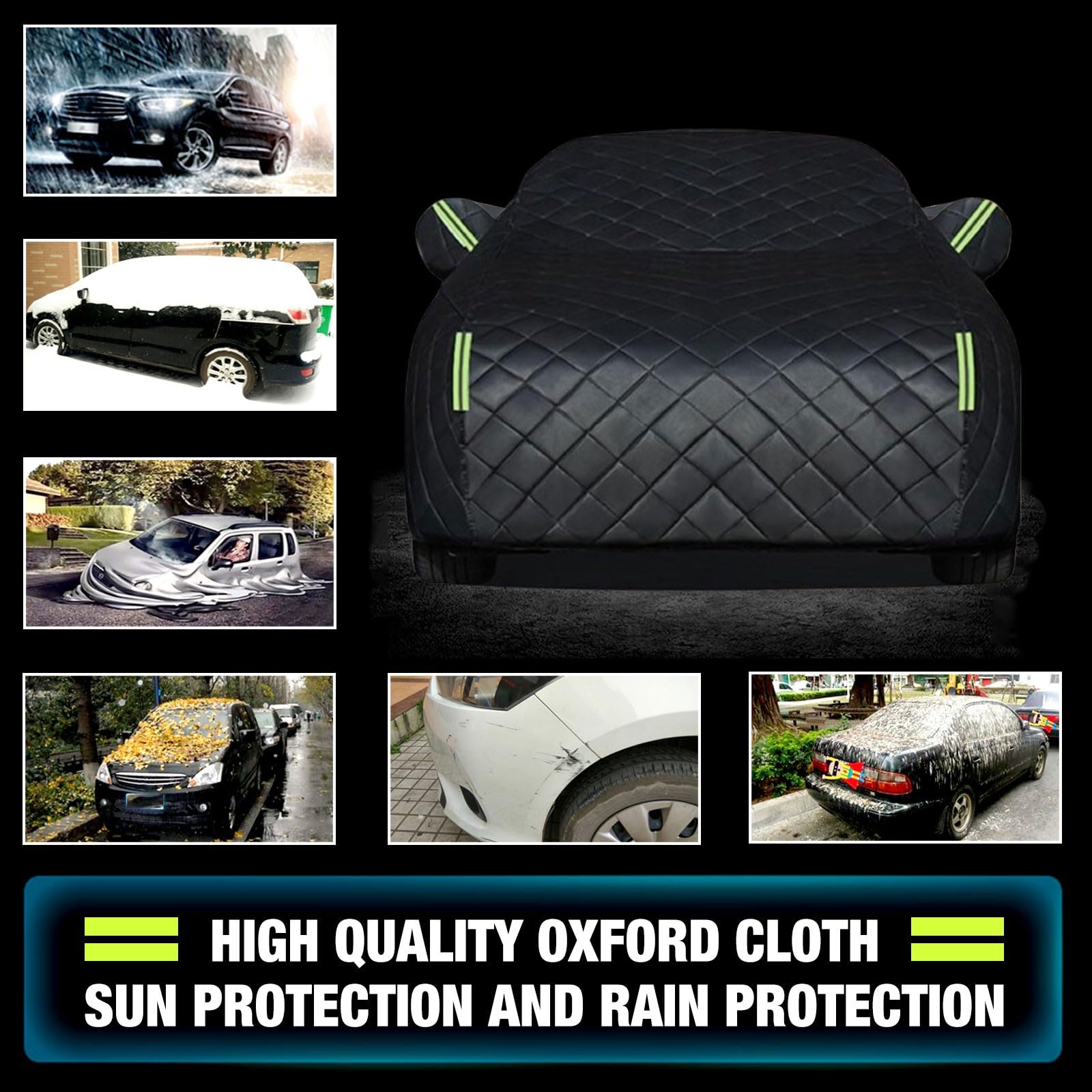 Bâche Voiture Anti-grêle pour DS DS4(2021-2025)– Housse Voiture Extérieure Coton Rembourré Épais, Étanche sur Mesure – Protection Contre Grêle Neige Gel UV