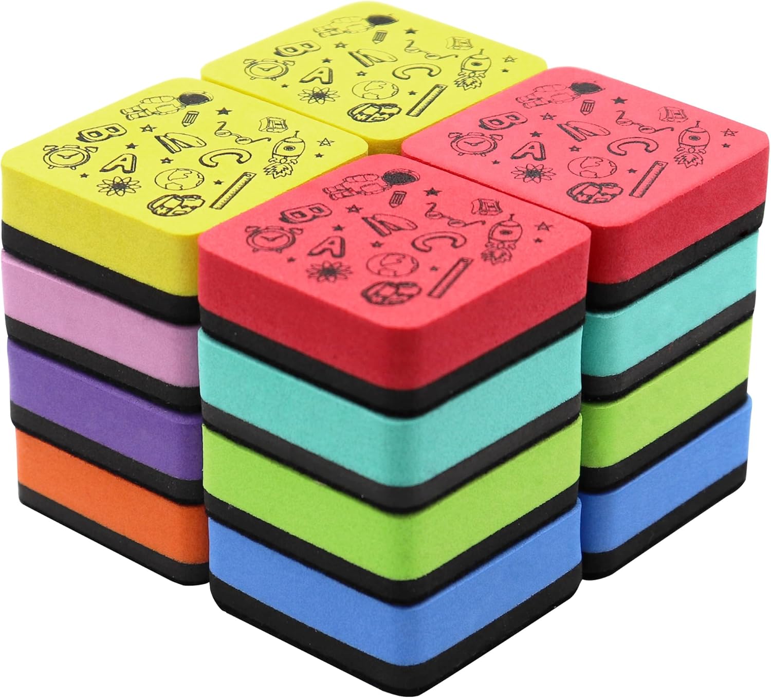 Dry Erase Eraser, CUTEFA 16 Pack Whiteboard Dry