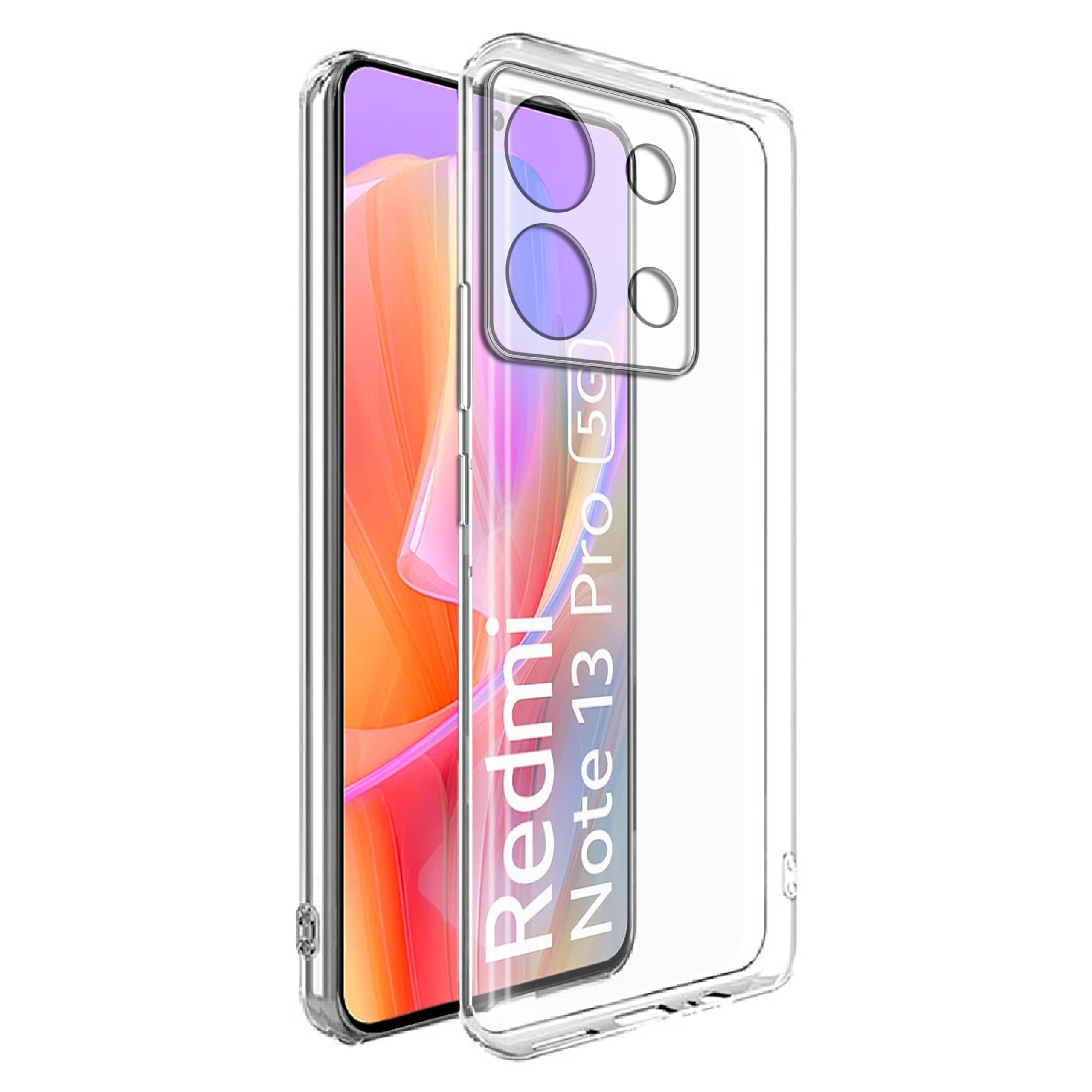 Amazon Brand- Solimo Basic Case for Mi Redmi Note 13 Pro 5G (Silicone_Transparent) (B0CR1MD2NJ) Amazon Price History, Amazon Price Tracker