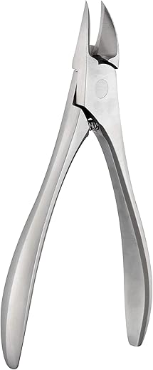 Beauté Secrets Luxury Toenail Clippers for Thick or Ingrown Toenails Surgical Grade Nail Clippers, Silver