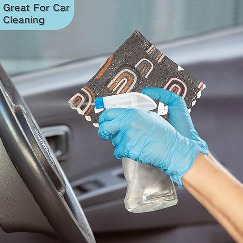 Miniatura 7 de linqin Hand Drawn Rainbow 6 Pack Quick Dry Microfiber Dish Towels for Kitchen Decor Cotton Tea Cup Kitchen Towels Reusable for Restaurant Coffee