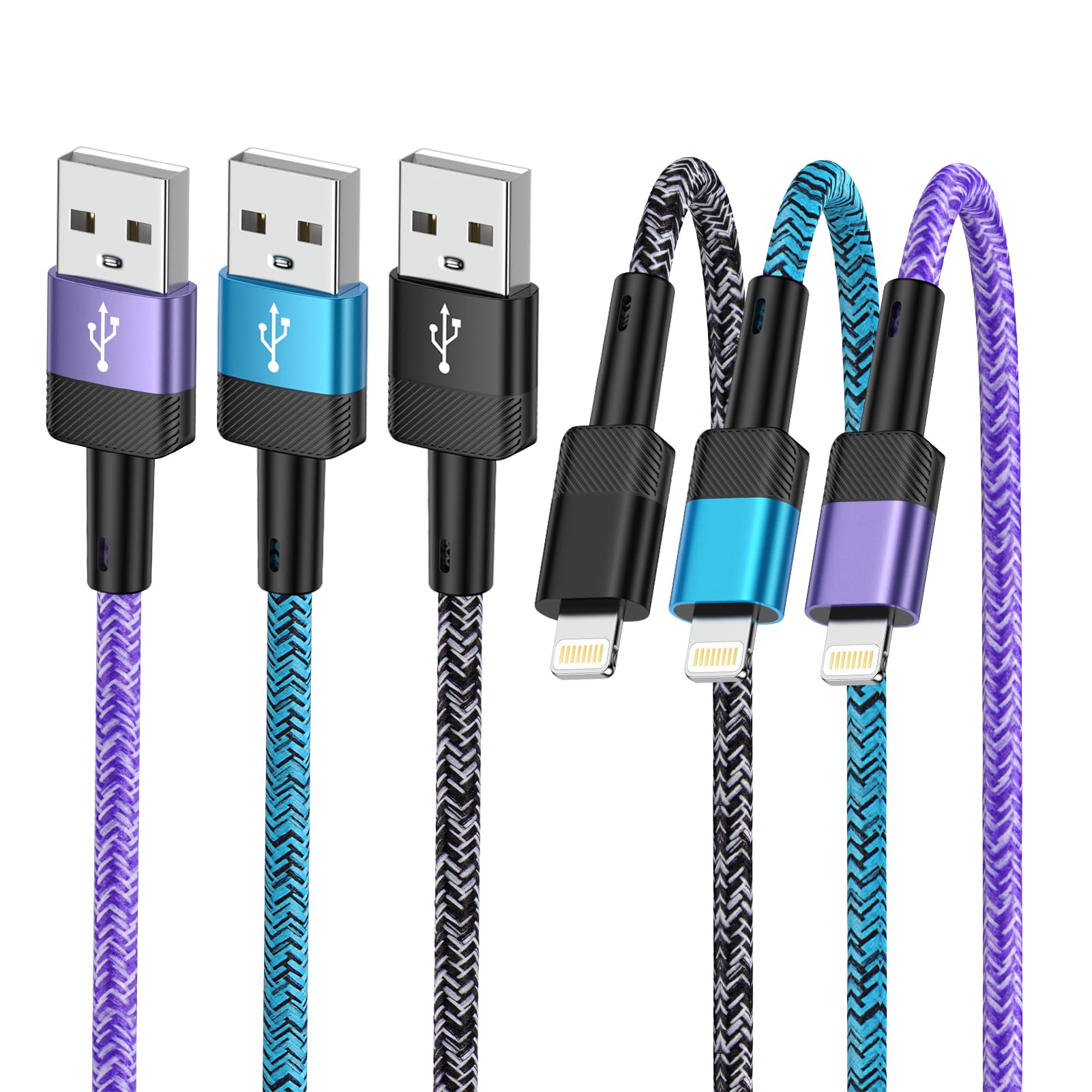 2 Stück Auto AUX Kabel für iPhone, Lightning auf 3.5mm Audio