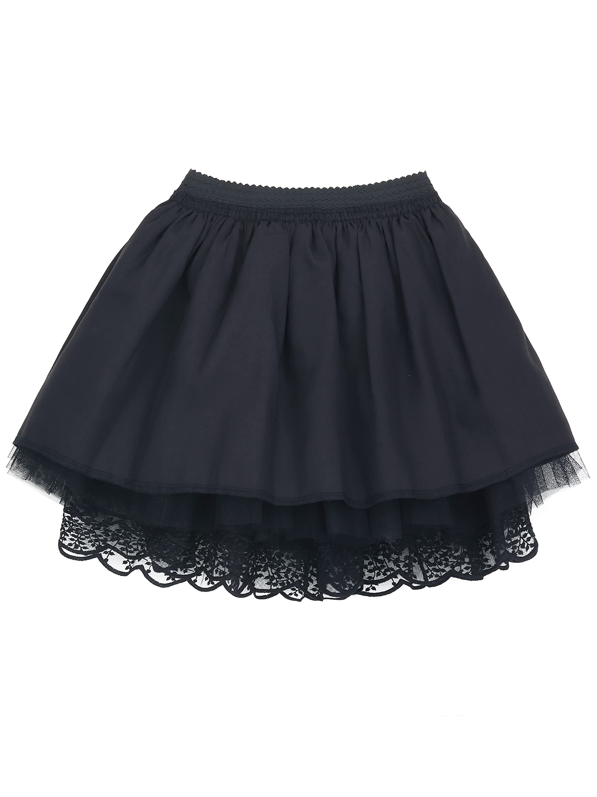 Bebé Niñas Pequeñas Niñas Falda Tutu Falda Princesa de Encaje Falda Tutu de Ballet con Cintura Ancha Elástica Falda Corta de Moda con Bordado Floral para 2-10 años