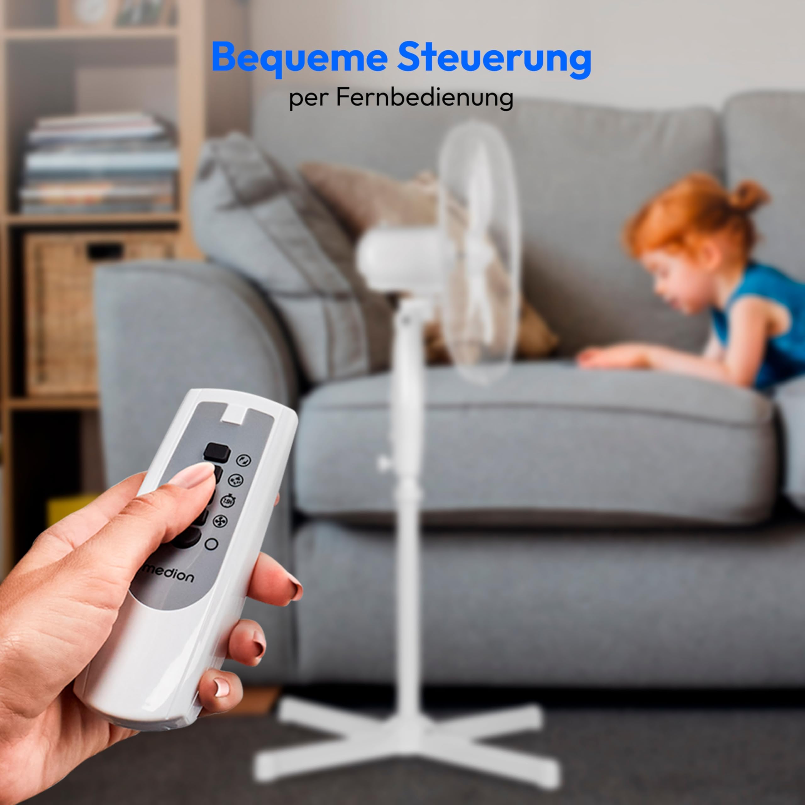 Vernevelende Voetventilator Met Afstandsbediening InnovaGoods Mistinn Zwart 90 W 28 L