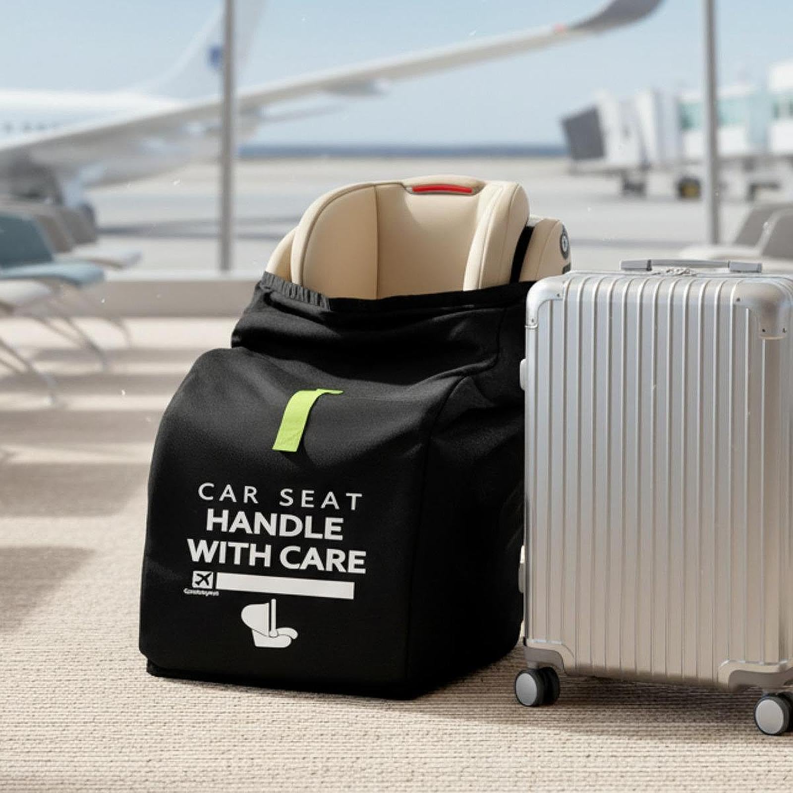 Borsa Seggiolino Aereo Borsa Trasporto Seggiolino Auto Copertura Seggiolino Borsa Seggiolino Universale Materiale Oxford Impermeabile E Lavabile, Style B