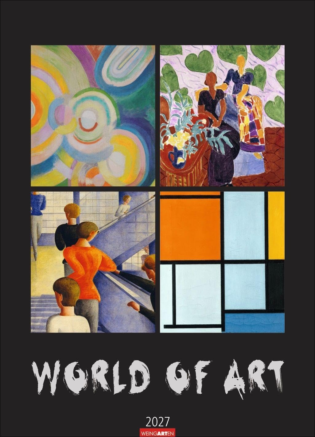 World of Art Kalender 2027: Meisterwerke der klassischen Moderne in einem Kunstkalender im Großformat. Jahres-Wandkalender XXL für Kunstliebhaber, 49 x 68 cm