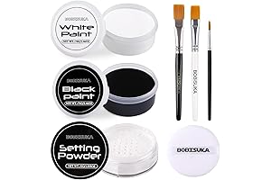 BOBISUKA White Face Powder Makeup for Halloween