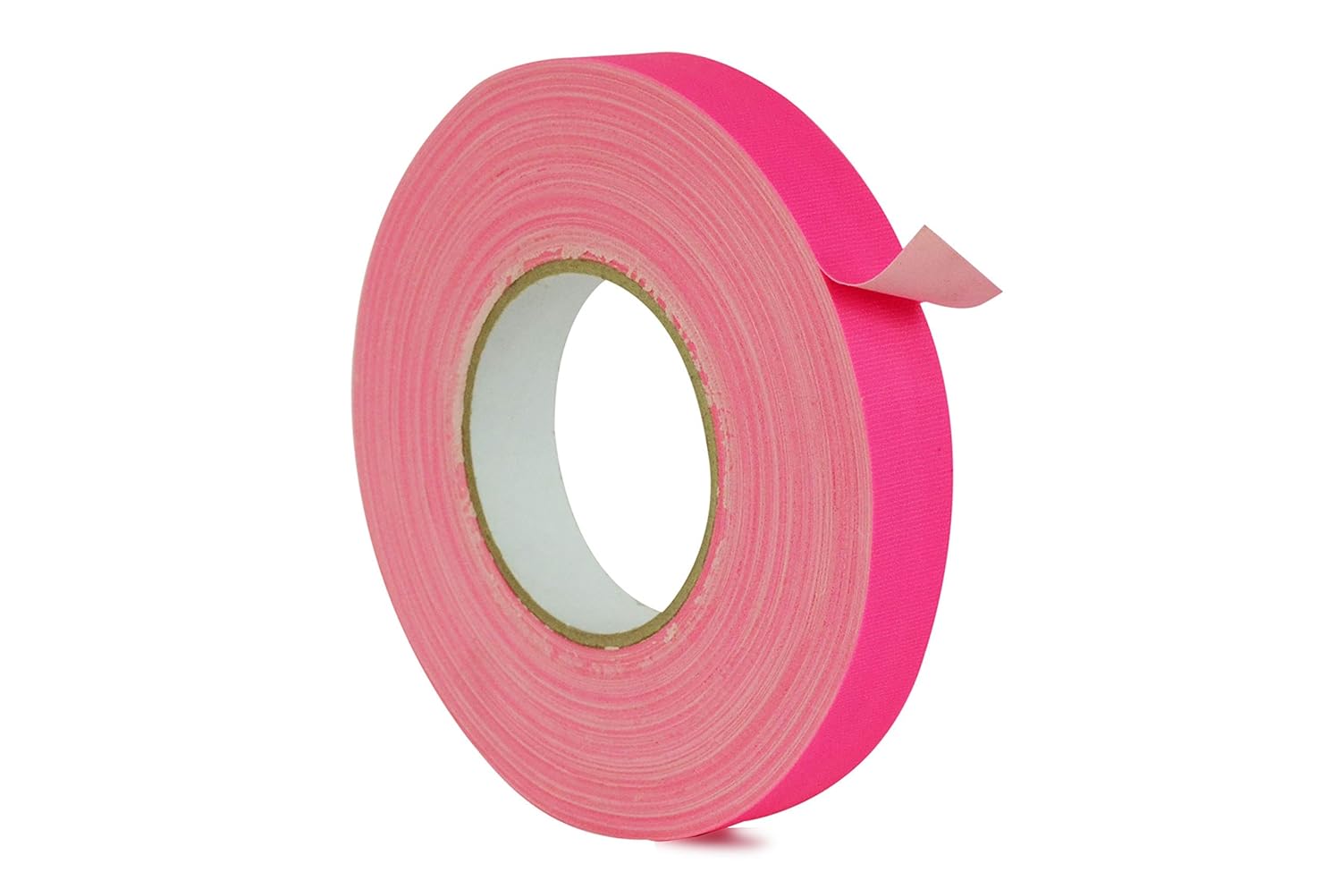 WOD GTC12 Gaffer Tape, Fluorescent Pink Low Gloss Finish Film, 3/4 inch x 60 yds. Residue Free, Non Reflective Cloth Fabric, Secure Cords, Water Resistant, Photography, Filming Backdrop, Production