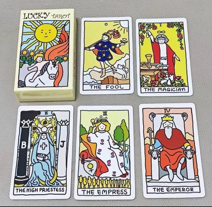 Amazon.co.jp: ラッキータロットカード、78枚、コンパクトサイズ