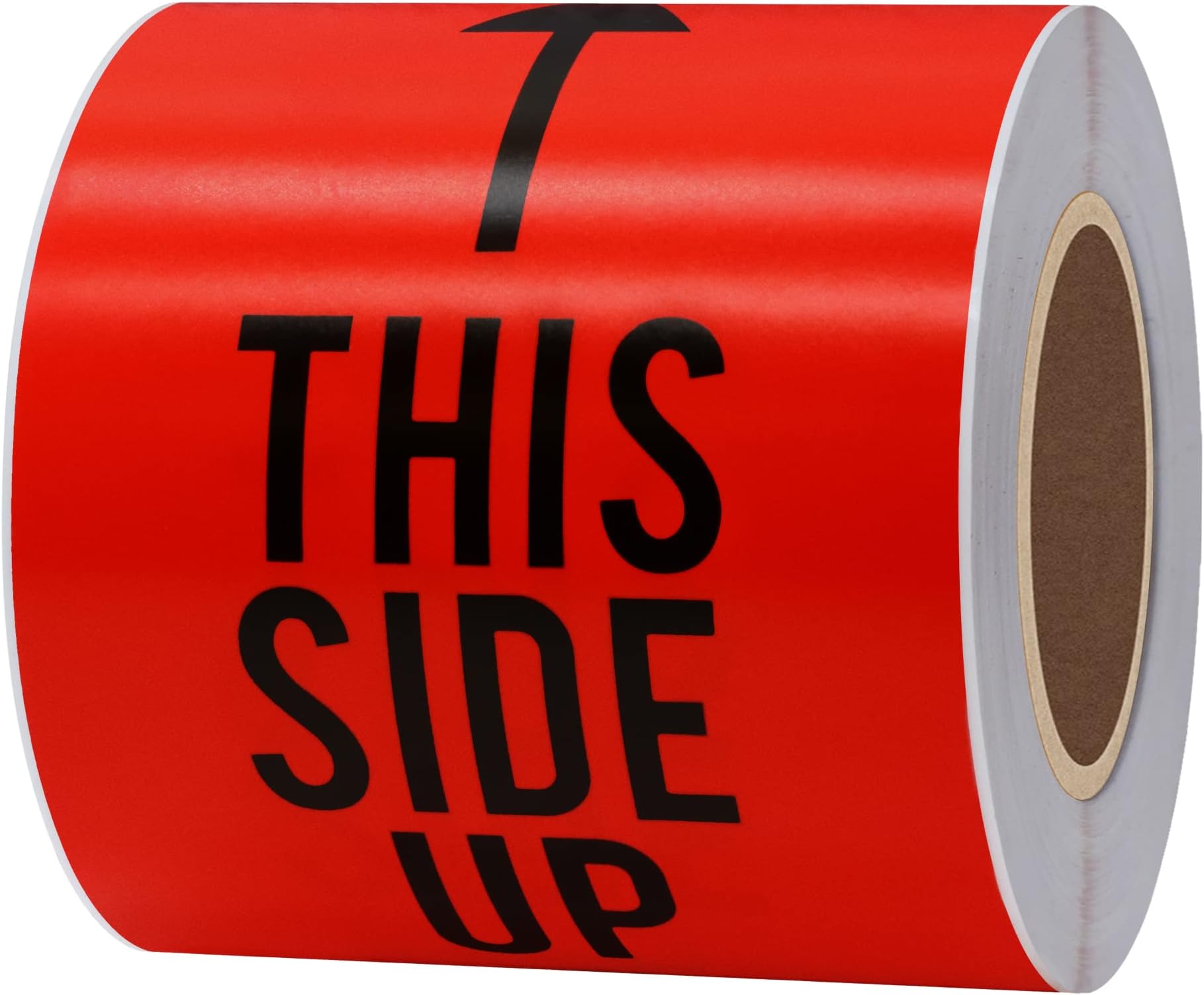 This Side UP Stickers 3×5 Inch Fragile Shipping Handing Warning Labels Black Suitable for Business Delivery,Warehouse,Factory,Logistics - 100 Stickers Per Roll