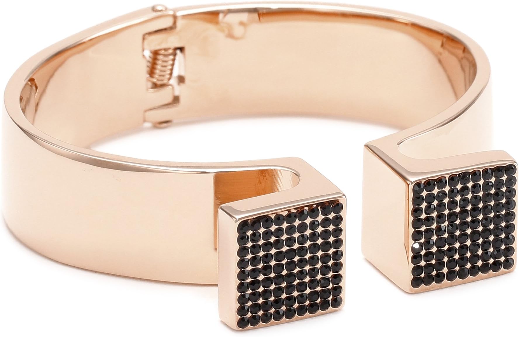 Vita Fede Omega Rose with Black Crystal Bracelet