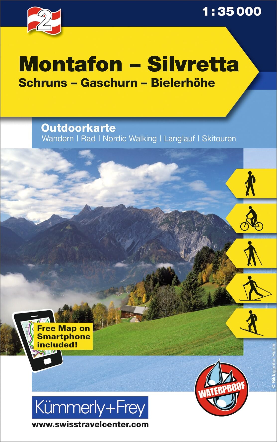Kümmerly+Frey Outdoorkarte Österreich 2 Montafon, Silvretta 1:35.000: Mit Schrunds, Gaschurn und Bielerhöhe. Touren für Wanderer, Biker und mehr! Free Download