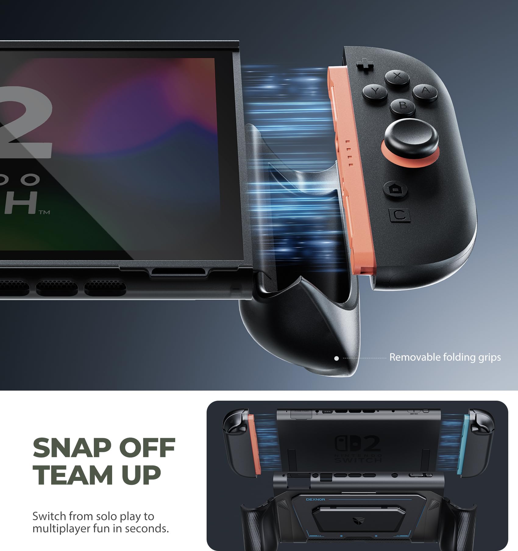 Amazon.com: Dexnor for Nintendo Switch 2 Case 2025 Dockable Cover