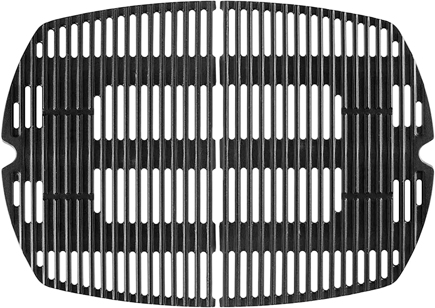 7646 Cooking Grid Grates for Weber Q300 Q320 Q3000 Q3200 Gas Grills, 586002, 57060001, 404341,BBQ Accessories for Weber Baby Q, Matte Cast Iron,2 Pack