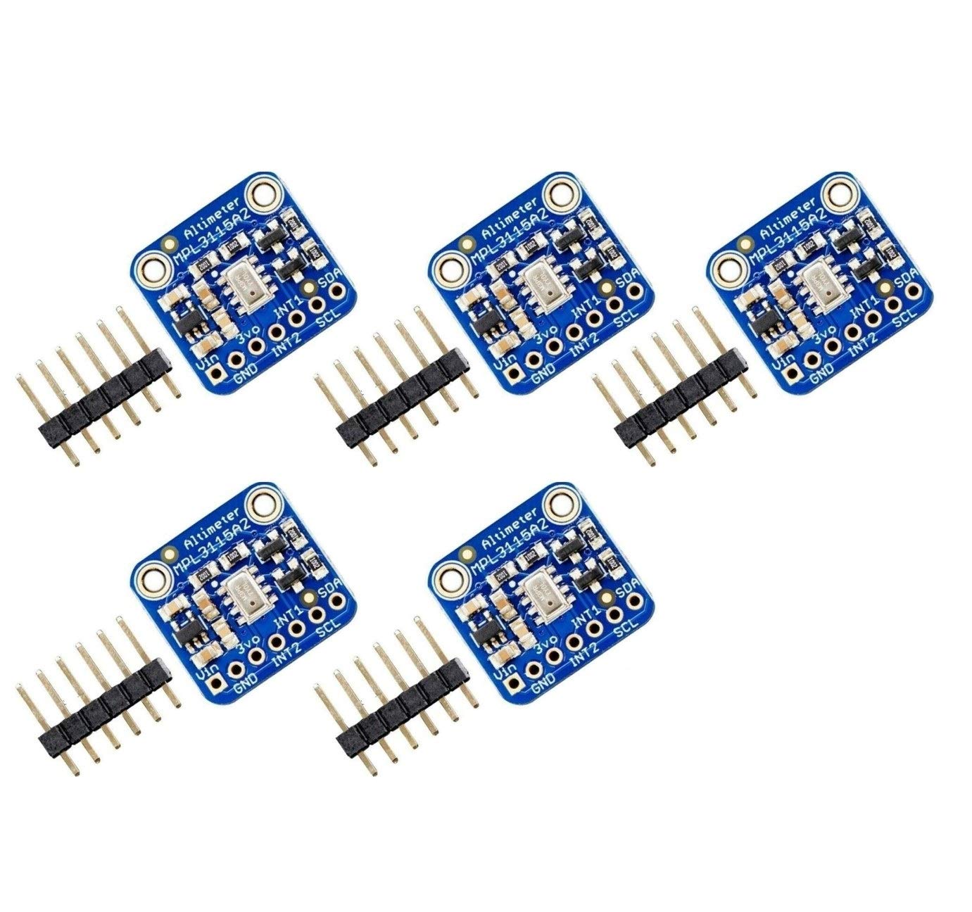 5 Stück MPL3115A2 IIC I2C Modul Temperatur-Druck-Höhen-Sensor intelligent V2.0