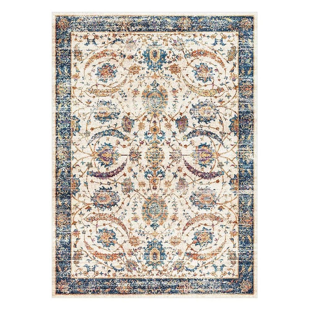 Tapis de salon vintage lavable 60x90cm doux pour decoration maison FZY019