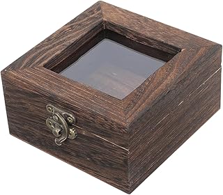 ABOOFAN Box Insect Specimen Box Wood Photo Frames Wooden Frame Wood Picture Frames Wood Frames Clear Display Stand Terrarium Glass Container Acrylic Clamshell Chinese Style