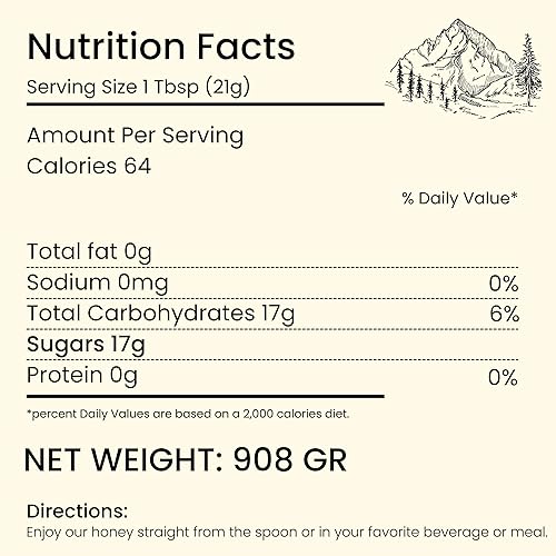 Miniatura 2 de Altay MEADOW Miel Extremadamente Cruda 100% Natural Sin Filtrar Sin Pasteurizar  908 G