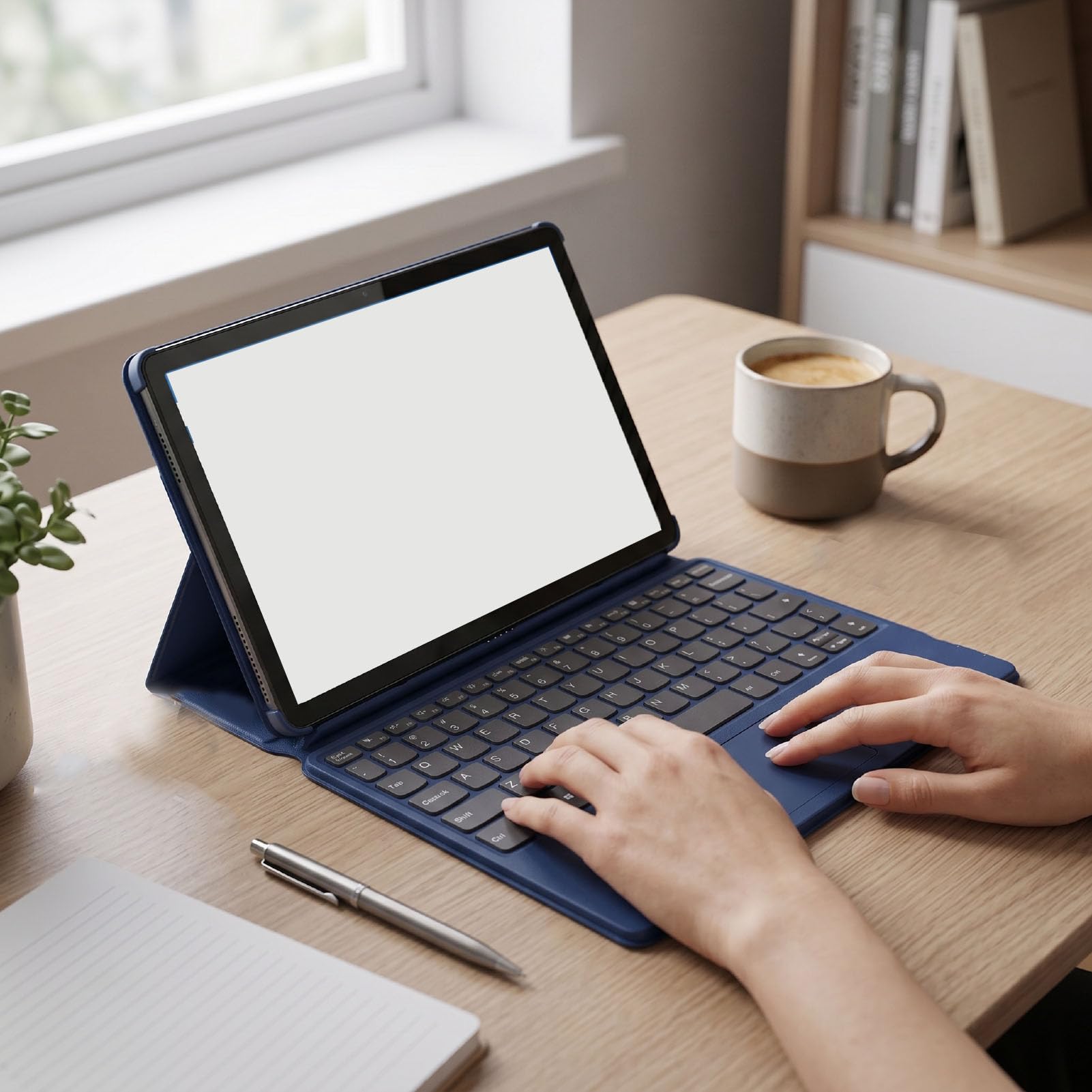 XUMIUZIY Magnetyczna Obudowa Klawiatury dla IdeaPad Duet 3i Gen 8, Pokrowiec na Touchpad ze Skóry PU z obsługą Gestów Wielodotykowych, Podstawa Ochronna Plug and Play.