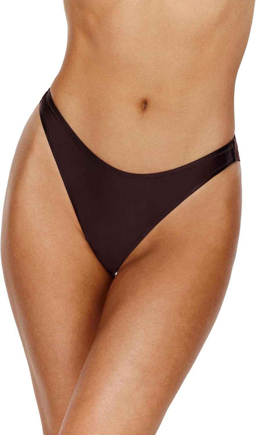 Gottex Flirtt Satin Touch Bikini Bottom - Mid Rise, Front & Back Lining, Light Bottom Coverage, Tops Sold Separately