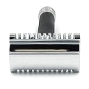 Parker 26C –Black Handle Three Piece Open Comb Double Edge Safety Razor & 5 Premium Platinum Double Edge Razor Blades gallery image