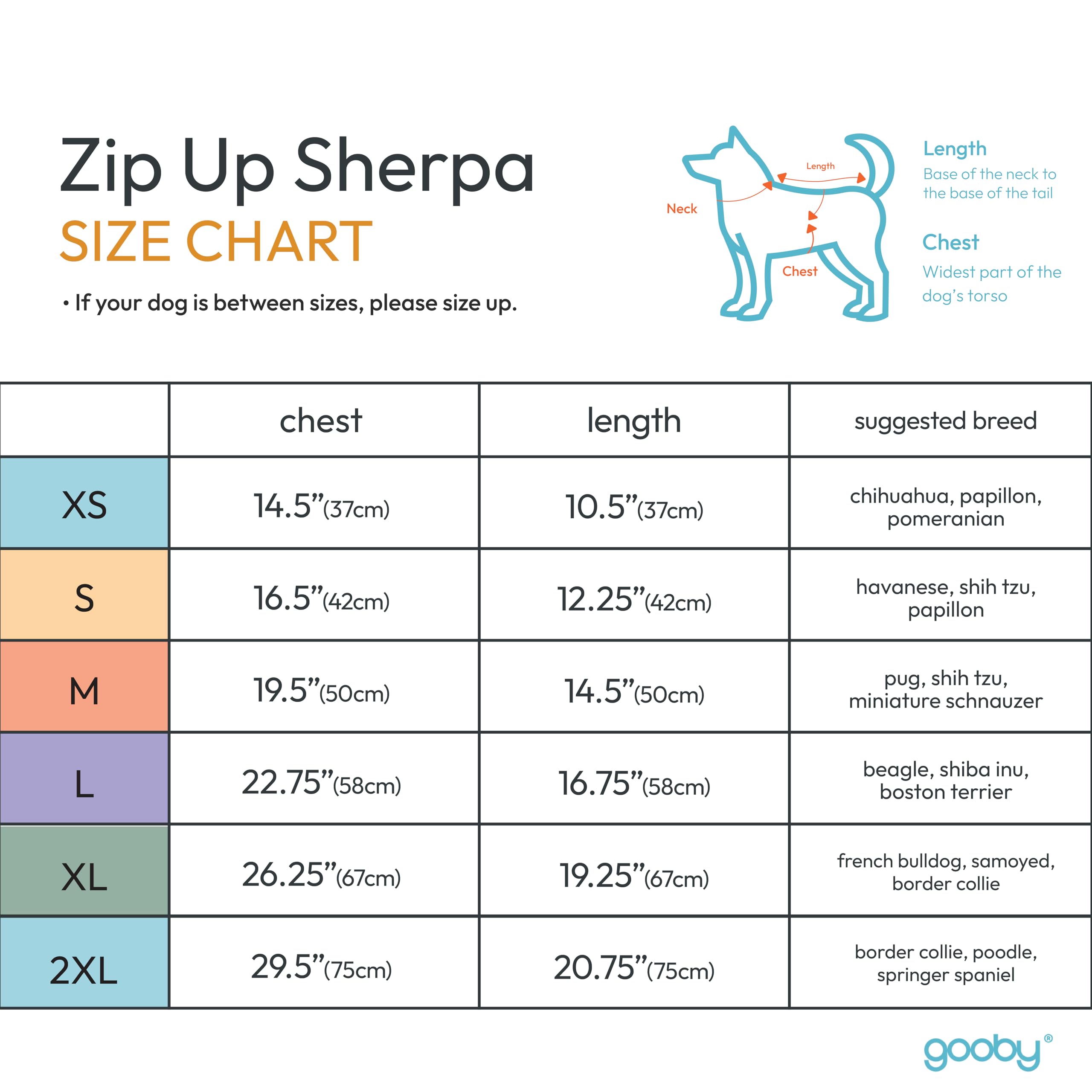 Gooby Sherpa-Weste mit Reißverschluss, Größe L, zweifarbig, flauschiger Fleece-Hundepullover mit integriertem Geschirr und extra Sicherheit für kleine Hunde und mittelgroße Hunde, Schwarz