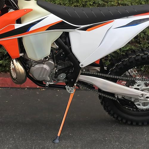 Miniatura 8 de JFG RACING Dirt Bike Kickstand lateral soporte forja aluminio con resortes para XC XCW XCF EXC EXCF 150 200 250 300 350 400 450 500 505 530