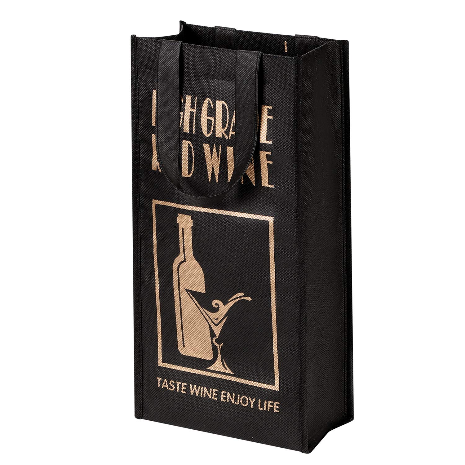 Weinflaschenträger Aus Filz – Für 2 Flaschen, Mit Griff, Geschenktasche Für Wein, Sekt & Champagner