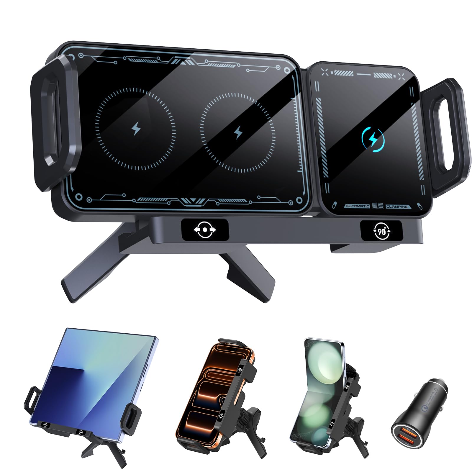 holder per cellulare auto galaxy z fold 15w charging