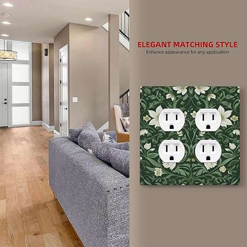 Vista 284 de Cubiertas decorativas de salida de estrella de mar playera, tablero de madera azul de concha de mar de 1 banda, decoración individual GFCI, placa