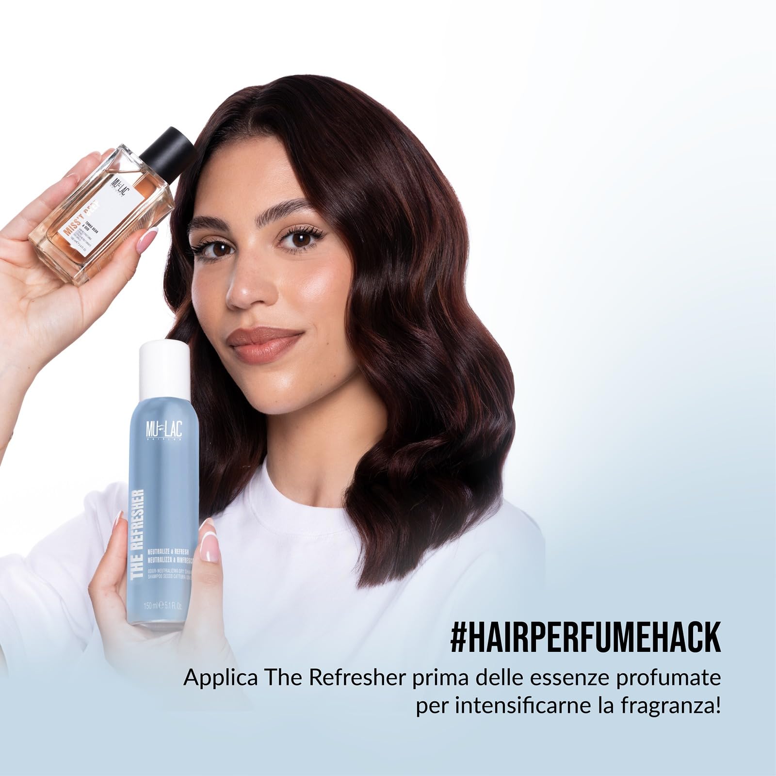 MULAC The Refresher - Shampoo Secco Cattura Odori 150 ml, Formula Smell-No-More, Dona Volume, Rinfresca e Neutralizza gli Odori, Capelli Puliti Senza Aloni