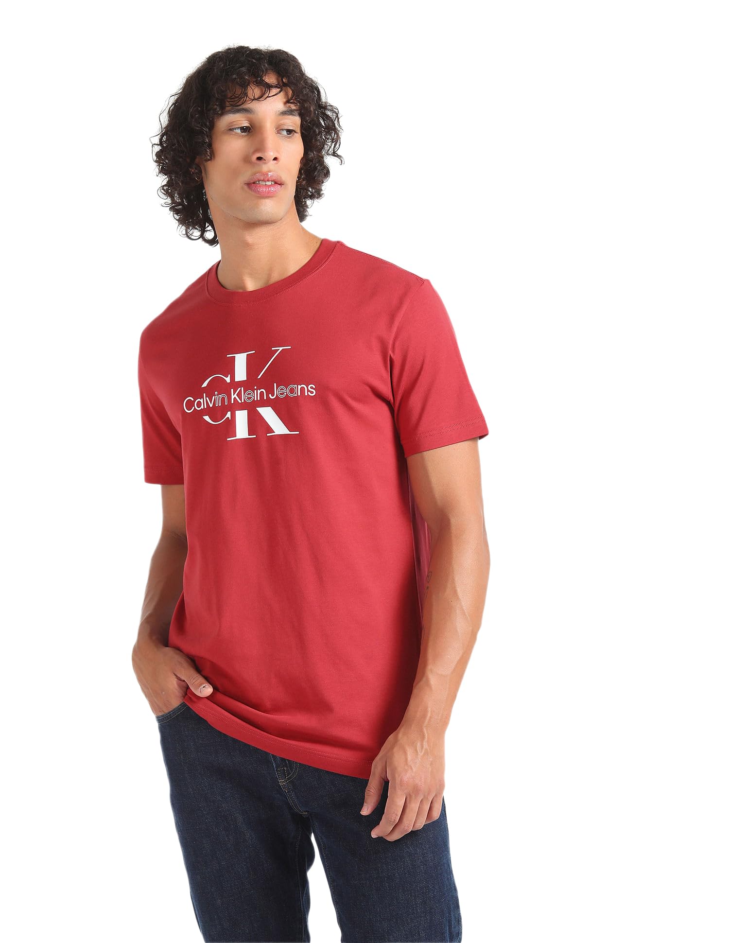 DISRUPTED OUTLINE MONOLOGO TEE T-shirt Erkek