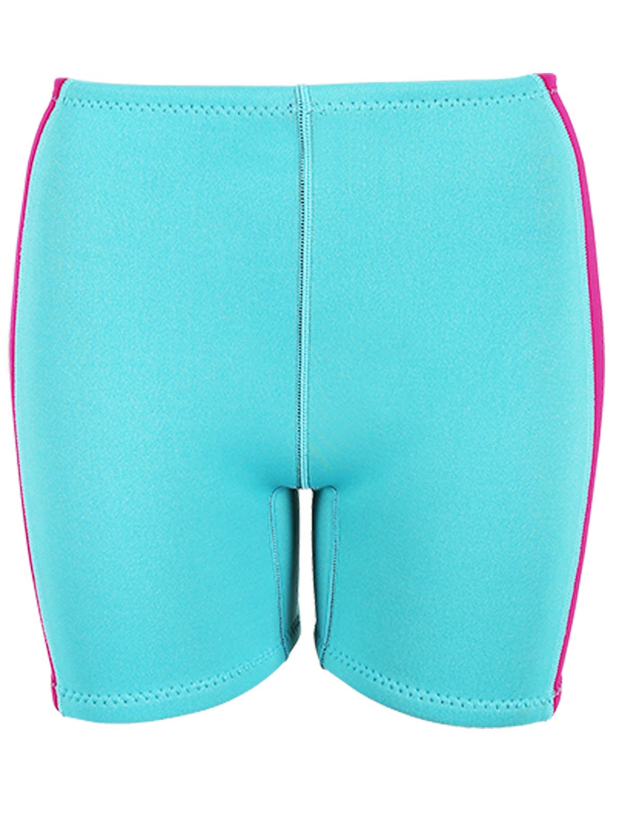 Two Bare Feet Women's 3mm Harmony Wetsuit Shorts - Neoprene Swim, Surf & Paddleboard Shorts for Diving & Watersports - Lightweight & Flexible Fit (Mint/Raspberry, XS) — image 1